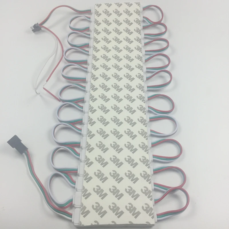 

LED module injection waterproof LED advertising light module for sign DC12V SMD5050 3 LED RGB aluminum PCB 1.2W 130lm