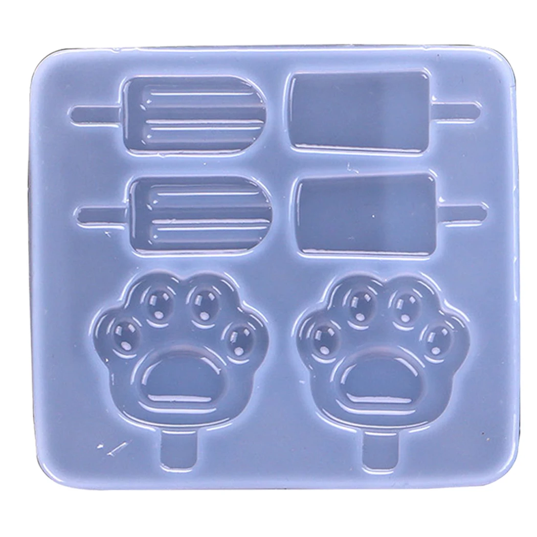 

Silicone Chocolate Mold DIY 6-Cavities Non-Stick Ice Cream Mold Non-Stick Silicone Cake Baking Tools Creative Paw Print Molds