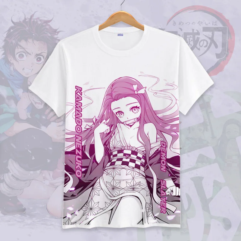 Demon Slayer: Kimetsu no Yaiba Rengoku Kyoujurou cosplay Costumes Summer adult kids short-sleeved T-shirt Oversized loose T-shir |