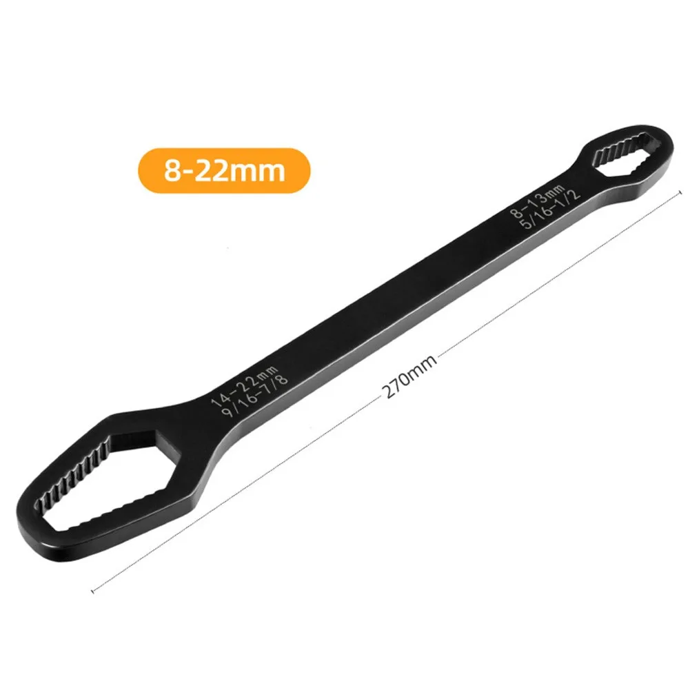 

Double-Head Key Multifunction Screw Nuts Wrenches Box Spanner Repair Tools Chrome Vanadium Steel 8-22MM For Car Bicycle