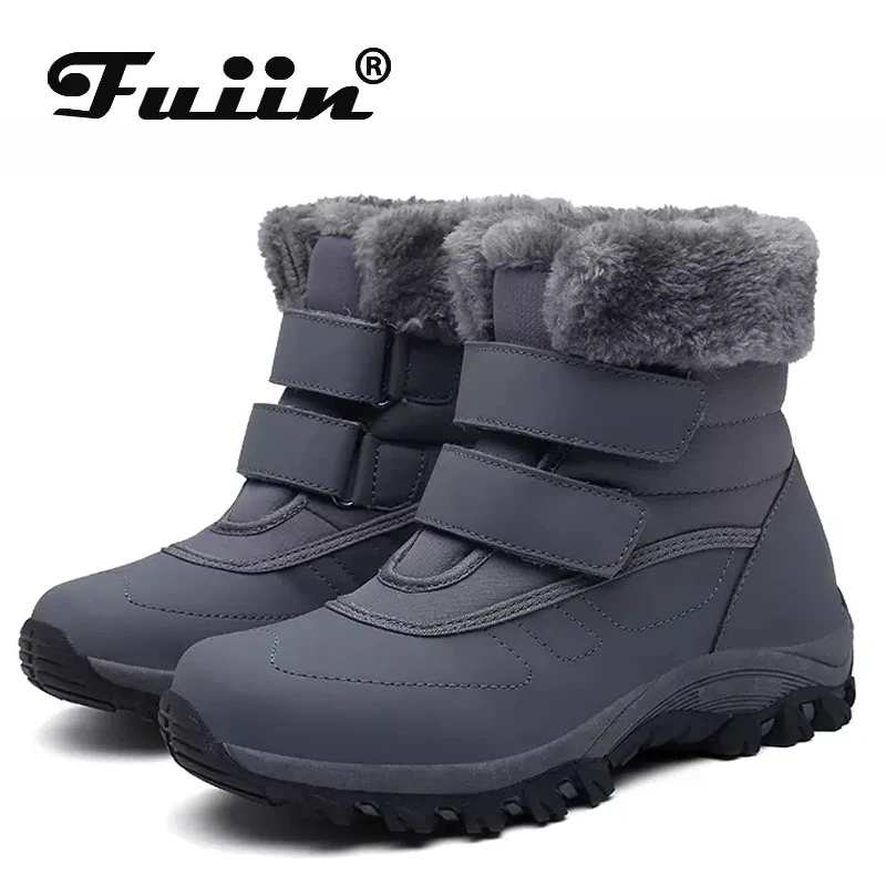 Fujin/зимняя хлопковая обувь Модная Водонепроницаемая женская с круглым носком