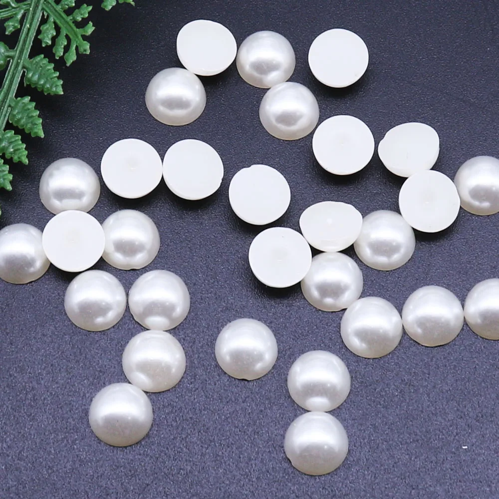Полукруглые непористые бусины из жемчуга 4-12 мм | Дом и сад