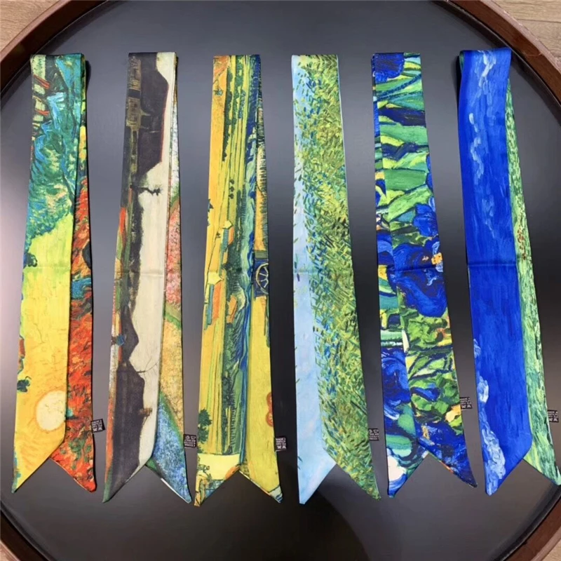 Классическая Картина Ван Гога маслом Дамский шарф с принтом роскошный бренд
