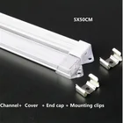 5 шт. 20-дюймовый U-образный светодиодный алюминиевый профиль, 5 в 12 В 24 в ленточный канал, 7 мм тонкий плоский шкаф настенный потолочный светильник для корпуса кухни