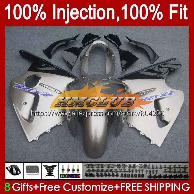 

Инъекция для KAWASAKI NINJA ZX-12R ZX12R 02 03 04 2005 2006 90No.20 ZX1200 CC ZX 12R 2002 2003 2004 05 06 обтекатель в наличии серебристый