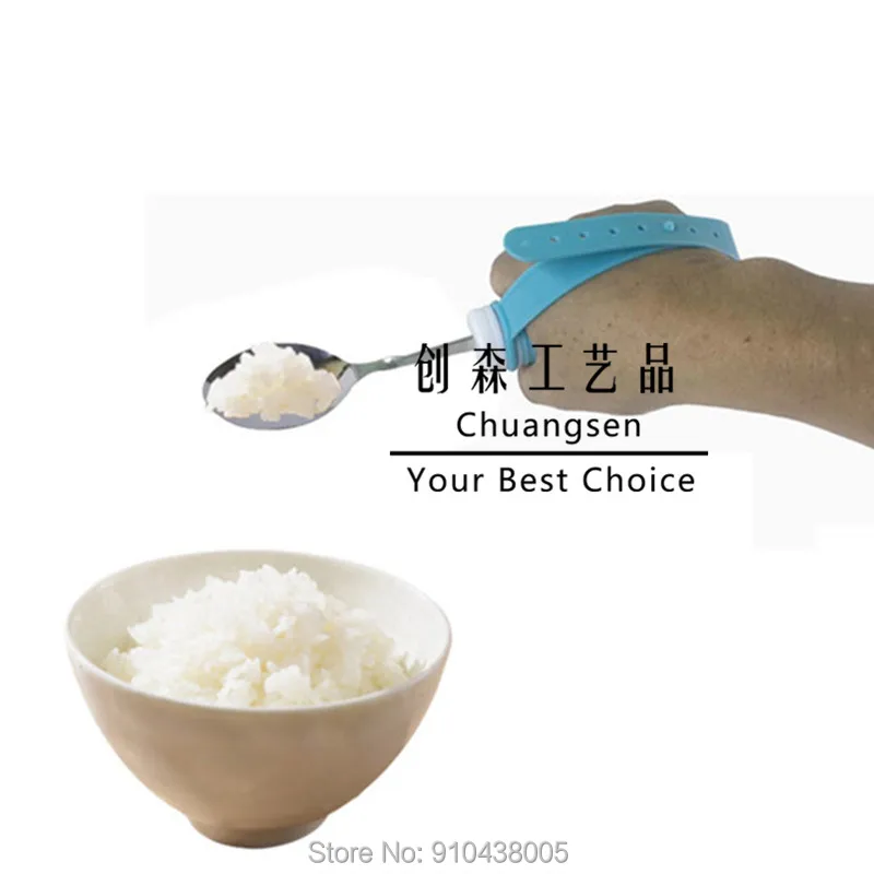 Поворотная ложка из нержавеющей стали Адаптивная посуда для инвалидов столовые