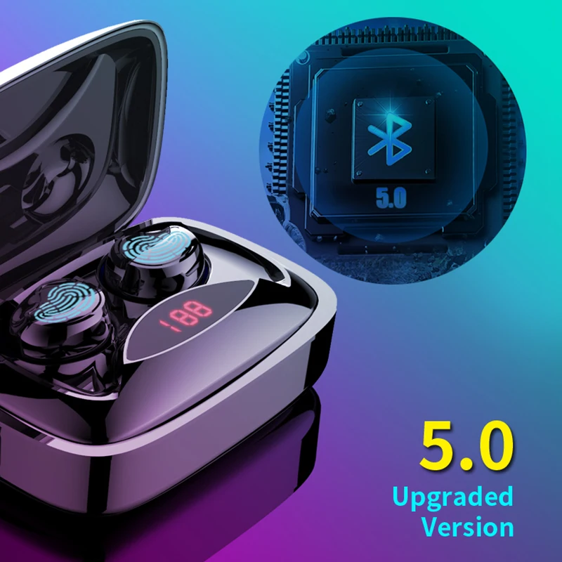 TWS с сенсорным управлением Bluetooth V5.0 бинауральные наушники aptx без потерь с шумоподавлением Беспроводные наушники 10h время прослушивания музыки