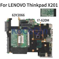 for lenovo thinkpad x201 i7 620m laptop motherboard 63y2066 08270 2 qm57 ddr3 notebook mainboard