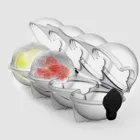 Форма для 4 лотков, форма для шариков, форма для торта, кубик льда, полезный из силикона и полиэтилена для домашнего использования, в форме баскетбольного крема, кухонный инструмент, круглый стержень