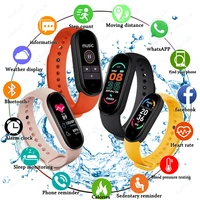 2021 m6 smart watch men woman smartwatch blood pressure heart rate sport fitness bracelet watches for iphone xiaomi band android