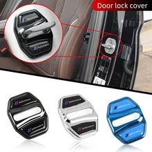 Stainless Steel Car Door Lock Protective Cover for X1X2X4X3X5X6 G01 G02 F39 G30 G20 F15F39 F45 G11 Sticker Interior Accessories