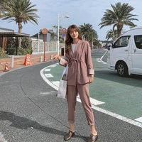 korean of the net red suit female 2022 spring autumn new fashionable chic style suit jacket women two piece suit x9