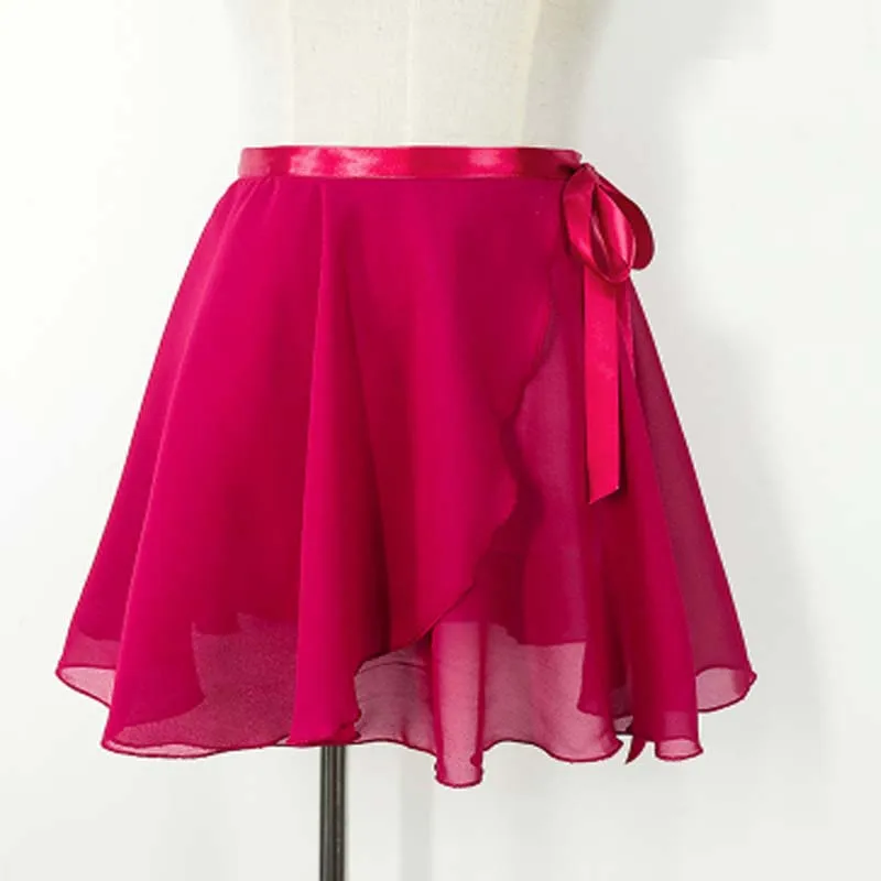 Балетная юбка для взрослых и детей шифоновое однотонное тренировочное трико с