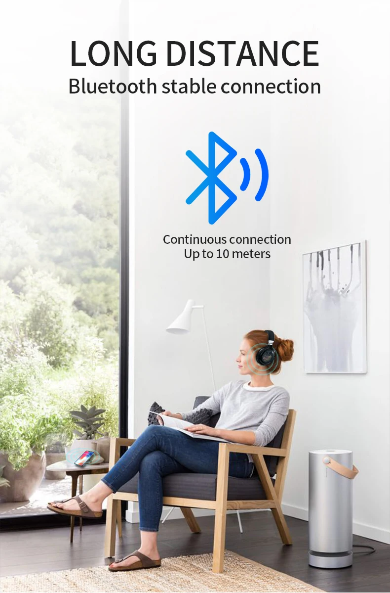 Беспроводные наушники со светодиодсветильник кой Bluetooth складные с