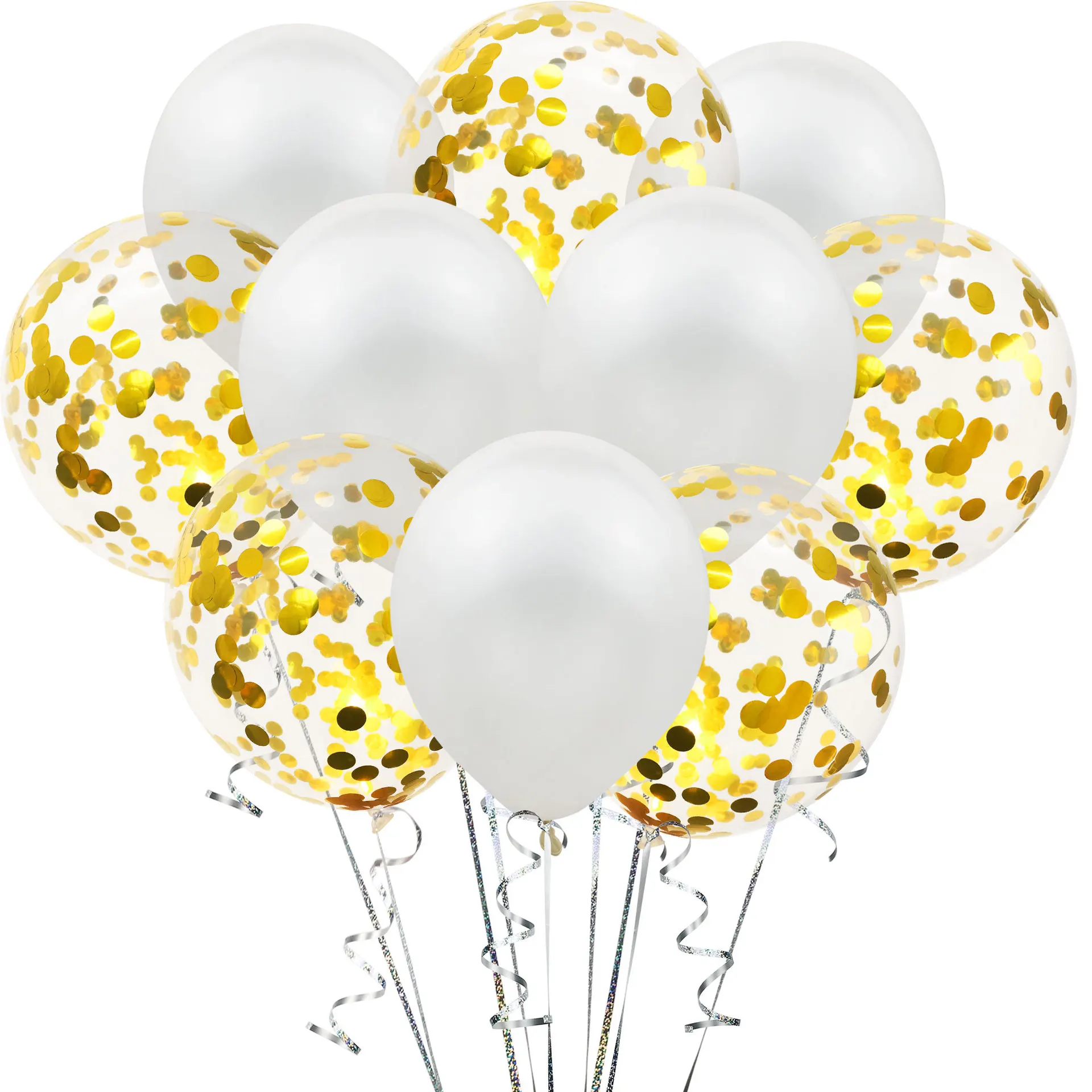 10pcs/lot 12inch Latex Balloons And Colored Confetti Birthday Party Decorations Mix Rose Wedding Decoration Balloon | Дом и сад
