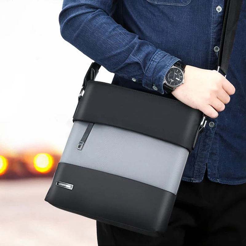 Водоотталкивающая нейлоновая деловая Повседневная сумка через плечо для мужчин