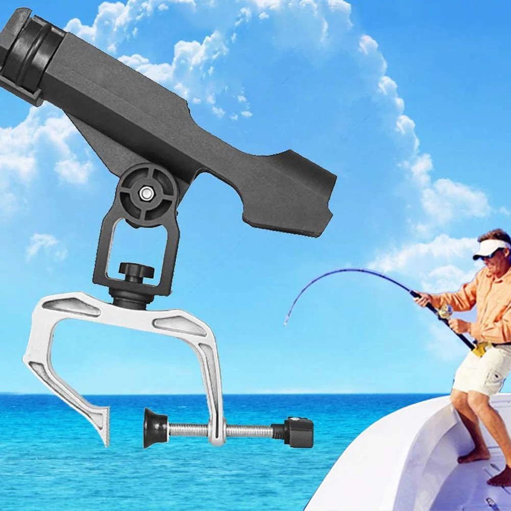 

Fishing Rod Holder Rotatable Sides Clamp Pole Holder Fishing Equipment Accerssories Fishing Rod Holder Winter Fishing Tackle