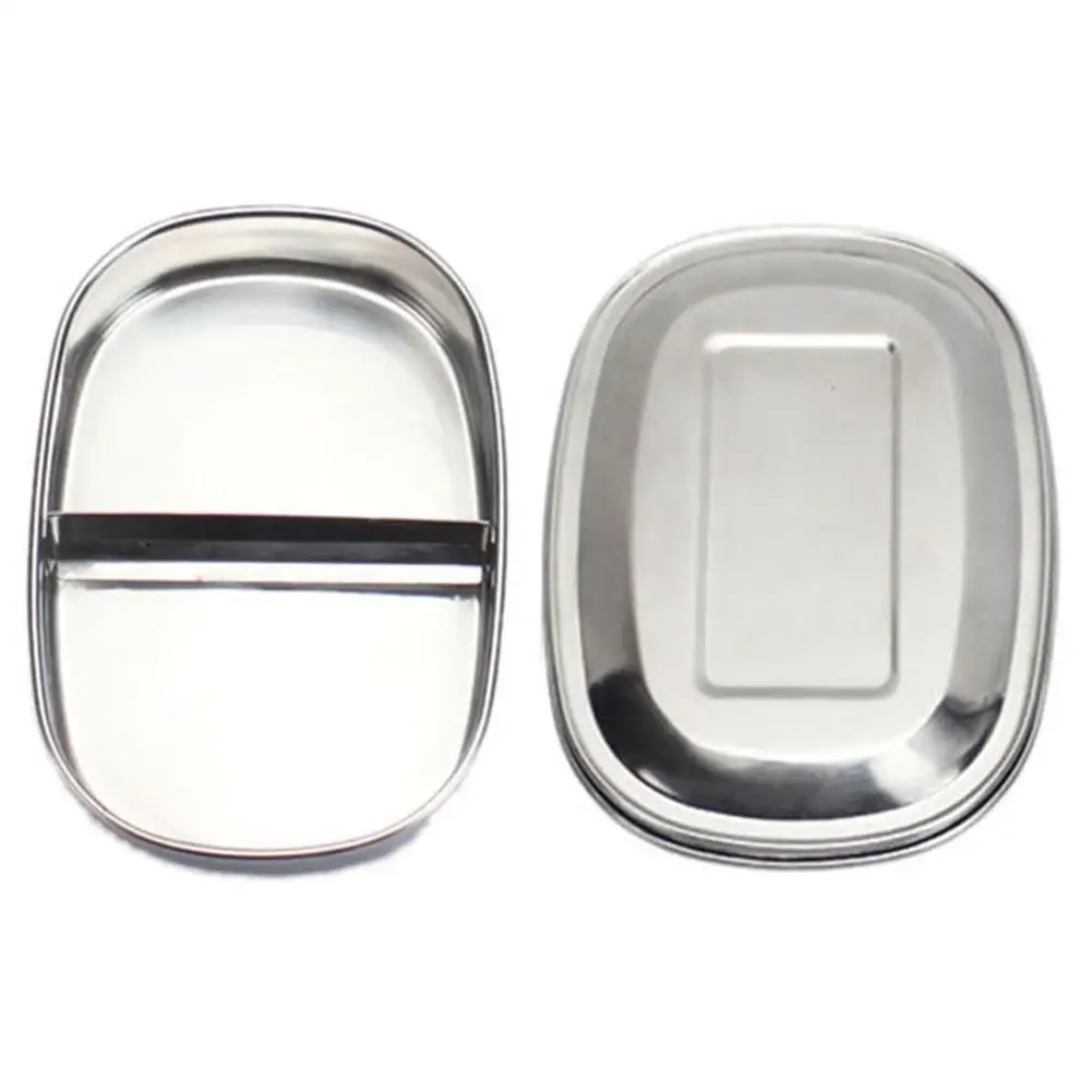 304 нержавеющая сталь квадратная коробка для обеда с пряжкой Герметичный пищевой