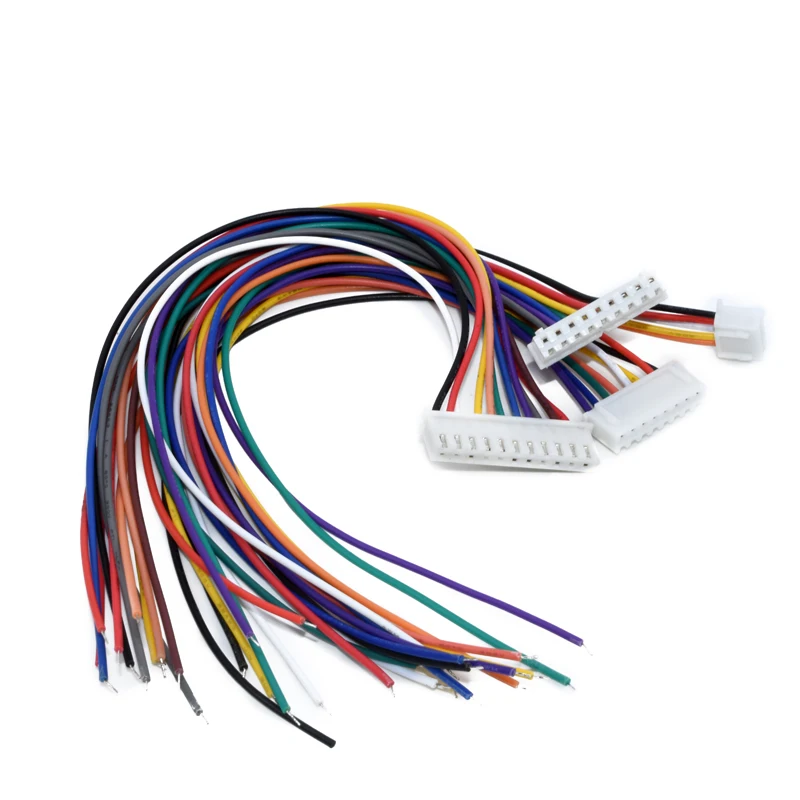 10 шт. XH2.54 одноголовочный Луженый кабель 30 см длинный цветной провод