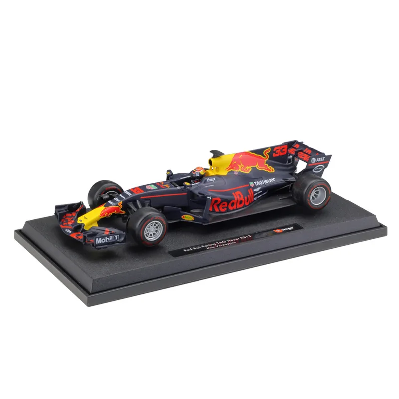

Bburago 1:18 Formula Racing Car TAG Heuer RB13 #33 #3 Static Simulation Alloy Model Car