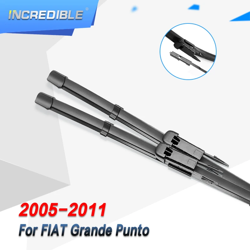 

INCREDIBLE Wiper Blades for FIAT Grande Punto Fit Pinch Tab Arms 2005 2006 2007 2008 2009 2010 2011