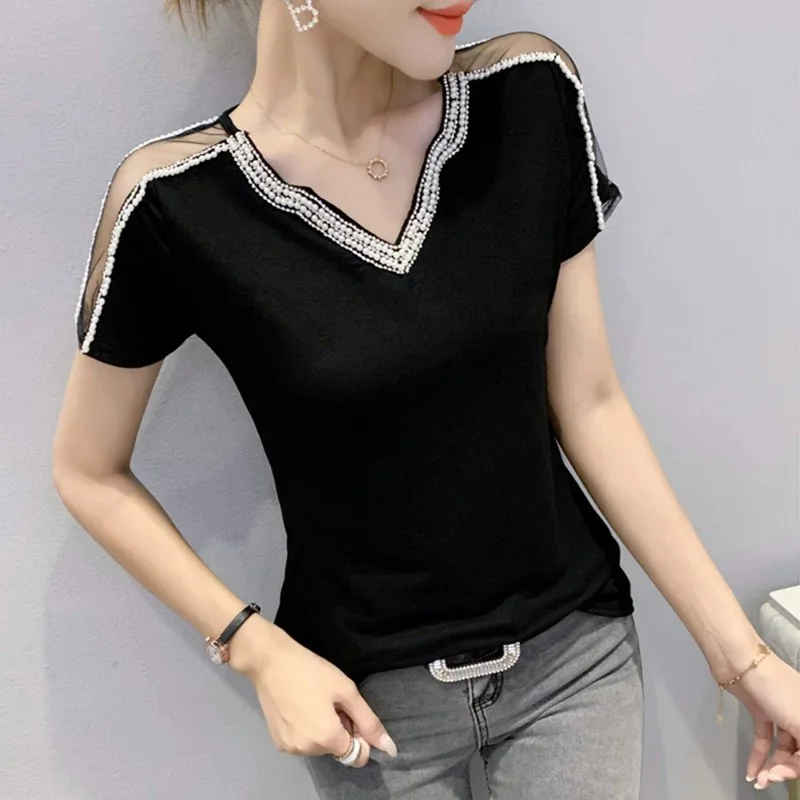 

T Shirt Women pink Ladies Top Tee Shirt Summer Clothing