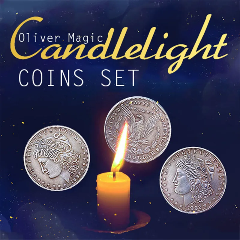 Набор монет Candlelight (1 Флиппер монета + 1 Расширенная оболочка 3 доллар Моргана)