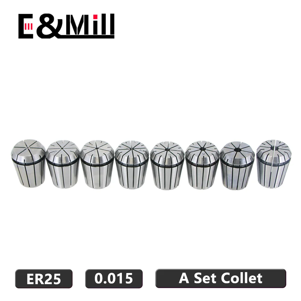 

A Set ER Collet ER25 1~16mm 0.015 For CNC Milling Tool Holder Engraving Machine Lathe Mill ER25 Spring Chuck Collet Tool Holder