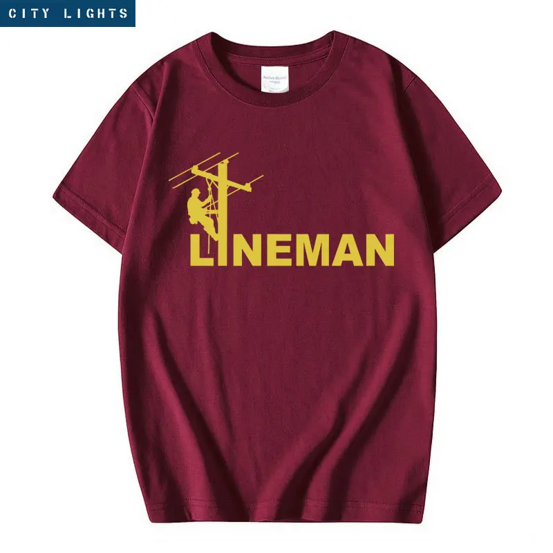 

Футболка Linemen из хлопка с забавным принтом