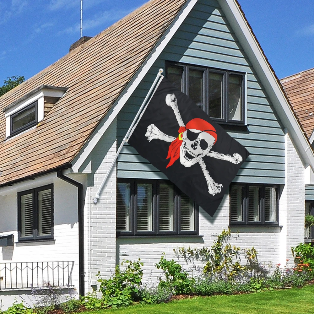 Флаг 90x150 см большой пиратский флаг парадный плакат флаги викингов черепов