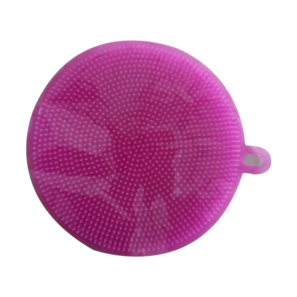 

1PCS Silicone Sponge Dish Washing Kitchen Scrubber Food-Grade Dishes Multipurpose Sponges Non Stick Cleaning Kitchen Brush