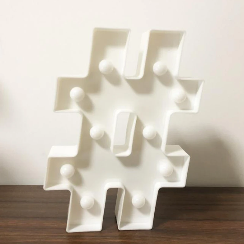 

LED Alphabet Letter Lights Light Up Large Plastic Birthday Party Sign Decoration Creative Lovely Birthday Wedding Digital Light