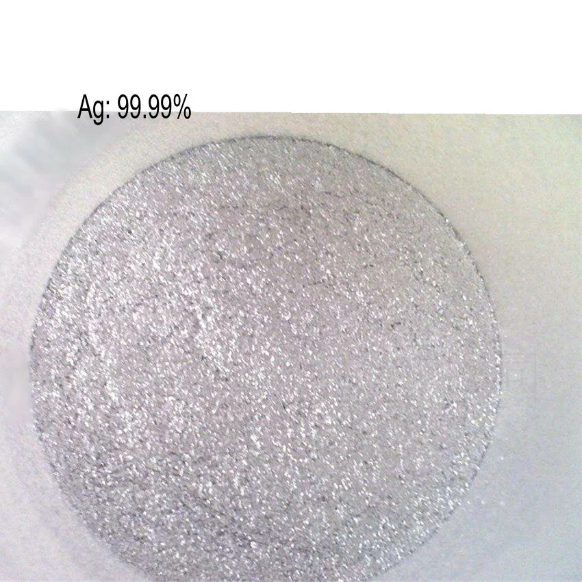 

Silver Powder Ag 4N High Purity 99.99% for Research and Development Element Metal 2 Gram Ultrafine Powder