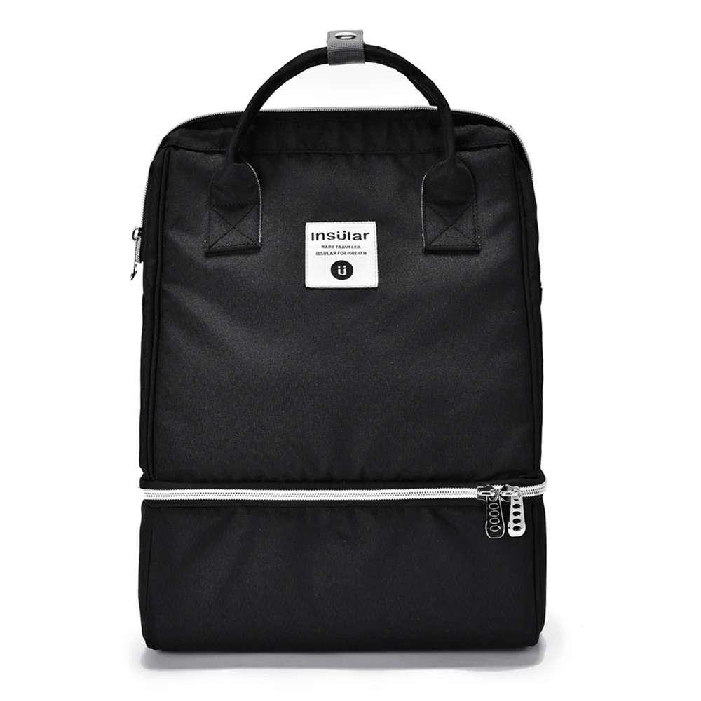 Изолированная сумка для подгузников Детская мам водонепроницаемая большая