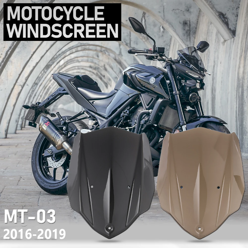 Лобовое стекло с двумя пузырьками для Yamaha MT 03 MT03 2016 2017 2018 2019 ветровые дефлекторы 16