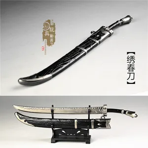 16 miniature cold weapon ming knife jinyiwei waist knife embroidered spring knife 12‘’ soldier sabre weapon model free global shippi
