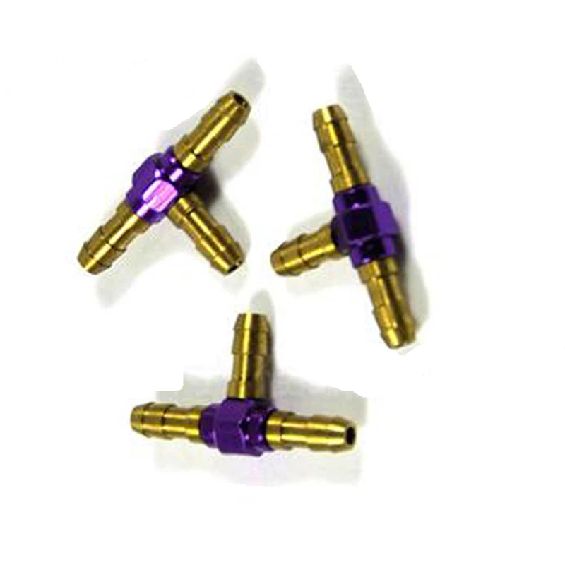 4 шт./лот RC модель управления полетом топливный бак тройник соединение/три прямых