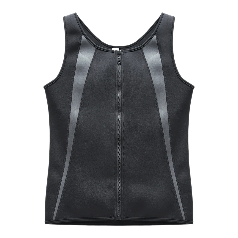 

Sports Men's Clothing Running Fitness Men Waist Vest for Weightloss Hot Neoprene Corset Body Shaper Zipper Tank Top Outdoor