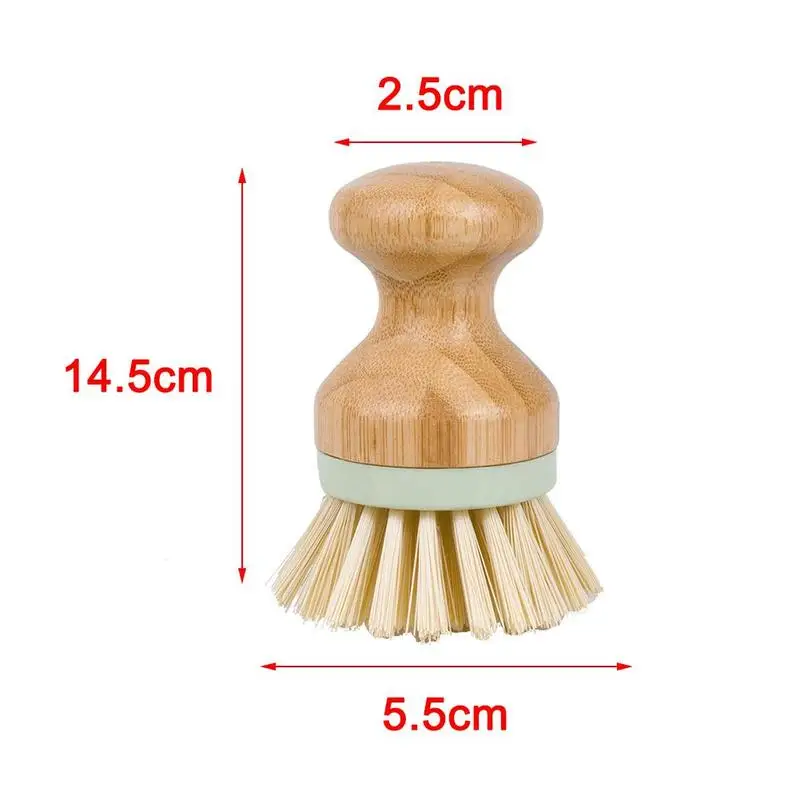 

Kitchen Cleaning Brushes Kitchen Cleaning Tools Natural Handle Brush Brush Pot Wooden Cleaning Dish X9A5