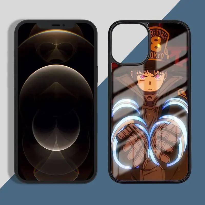 

Anime Fire Force Phone Case PC for iPhone 11 12 pro XS MAX 8 7 6 6S Plus X 5S SE 2020 XR