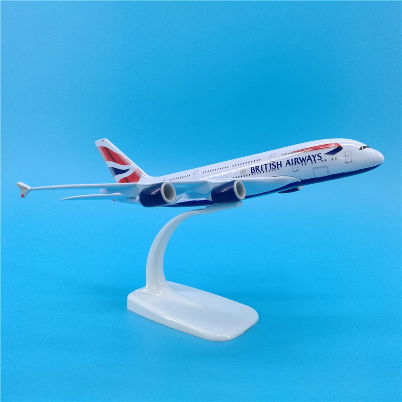 Модель самолета Airbus A380 20 см металлическая в масштабе 1:400 | Игрушки и хобби