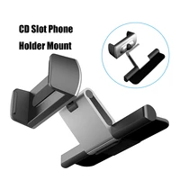 aluminum car cd slot mount cradle holder universal mobile phone stand holder bracket for iphone x for samsung gps car holder