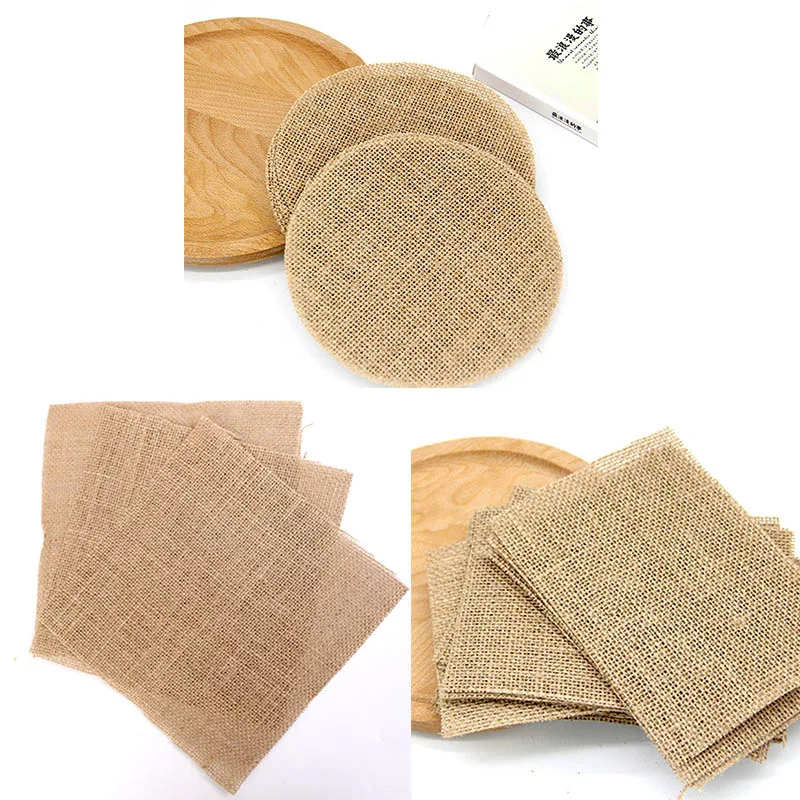 Джутовая Мешковина шт гессенской винтажные Свадебные украшения в деревенском