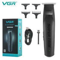 vgr hair clippers black hair trimmers fast charging hair cutting machine with led display professional barbershop grooming kits