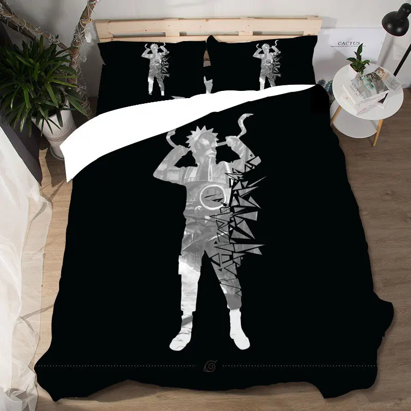 Домашний текстиль постельное белье Наруто Ropa De Cama роскошный подарок Sabanas Комплект постельного белья королевского размера постельное белье бязь постельное белье поплин