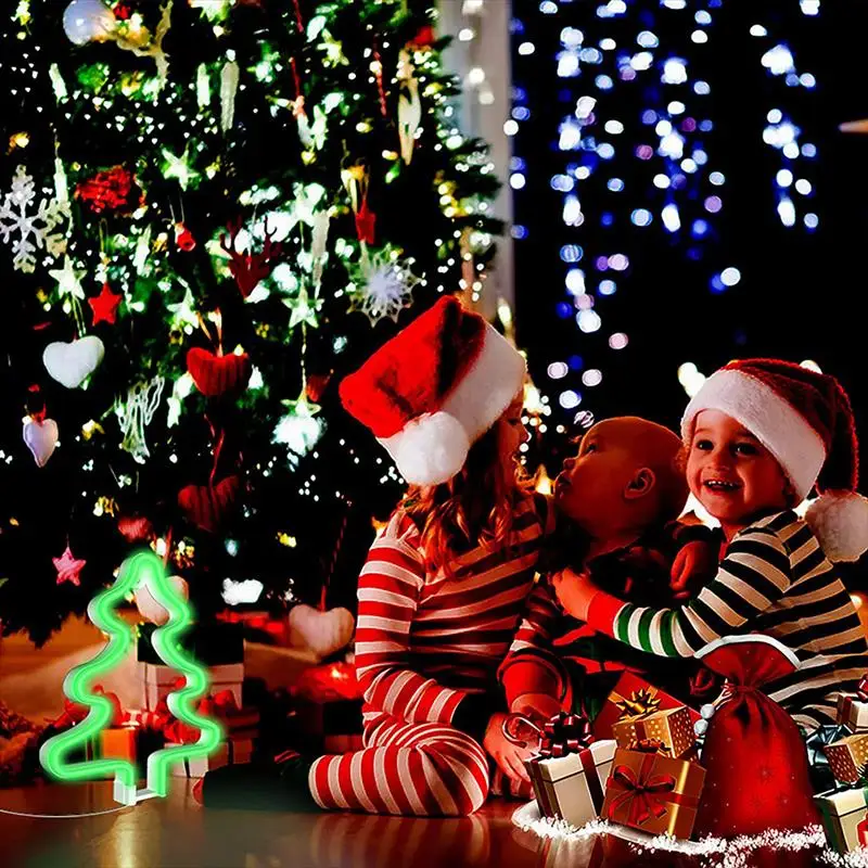 

Неоновый светодиодный светильник Санта-Клаус, радусветильник лампа, Рождественское украшение, светильник для рождества, праздника, вечери...