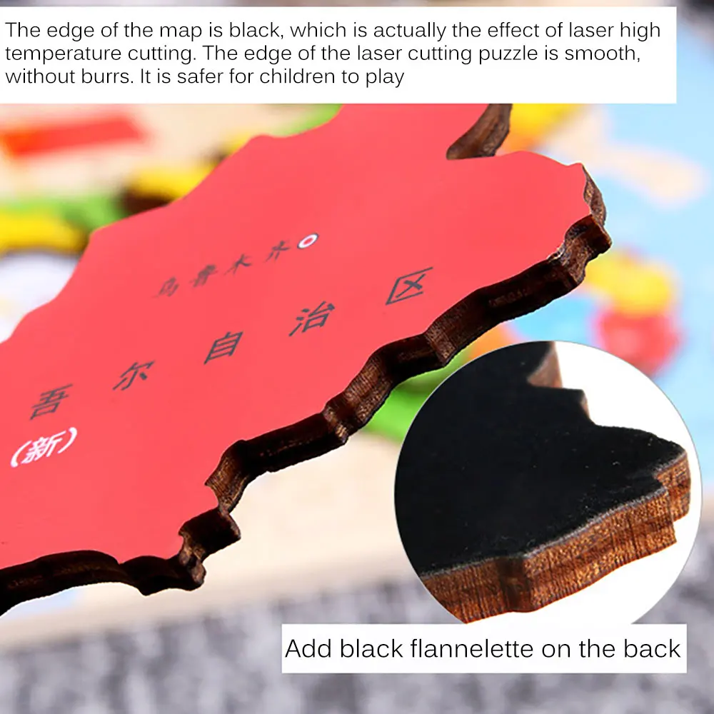 

Wooden World Map China Puzzles Kids 3D Stereo Maps Of The World Jigsaw Puzzle Set Kids Early Educational Geography Cognitive Toy