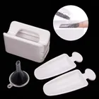 1 шт. Портативный порошок рециркуляции лоток блеск для ногтей ящик для хранения, волшебное зеркало, порошок блестки Стразы повторно использовать коробку