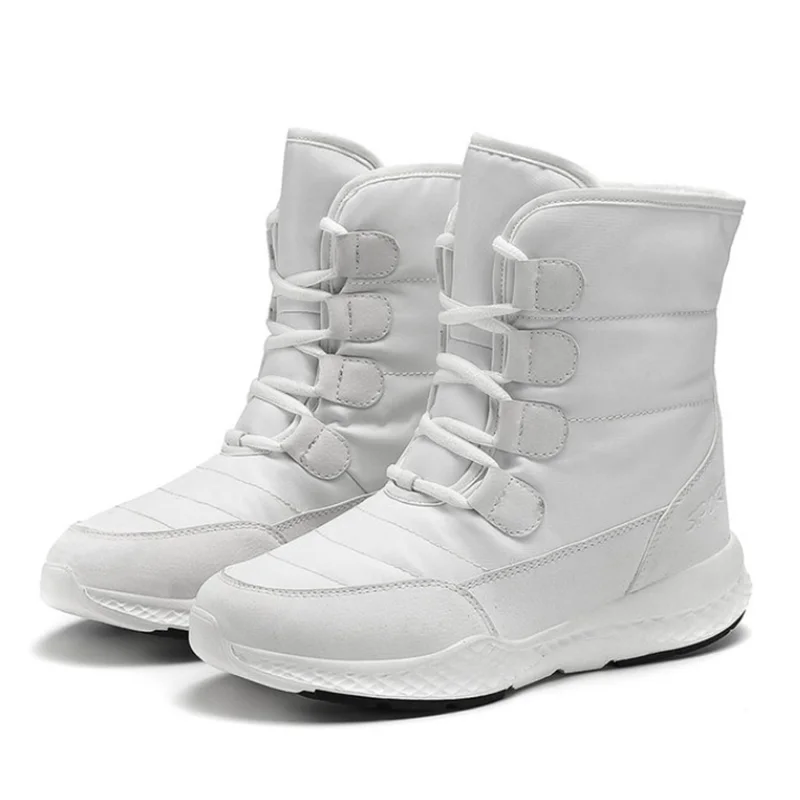 

Comfortable women's boots thick-soled increase winter boots snow boots plus velvet ladies short waterproof upper non-slip high q