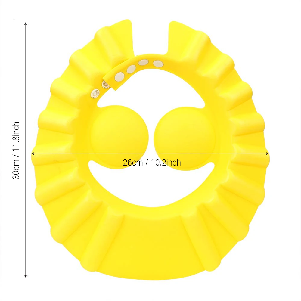 

Shampoo Cap Durable Baby Bath Visor Hat Adjustable Baby Shower Protect Eye Water-proof Hair Wash Shield For Infant